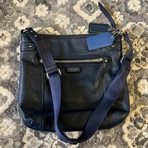 Navy blue Coach purse
